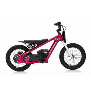 Girls 16 Inch Pink Off Road 24v Battery Phat-Boy Tyre Balance Bike