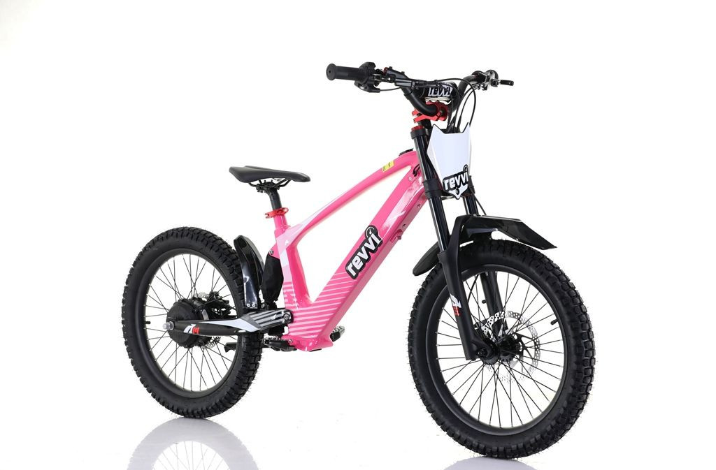 Girls Pink Revvi 20 Inch Wheel 10+ Electric Balance Stunt Bicycle