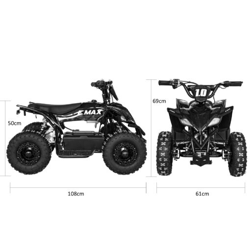 Kids Orange 48V 1000W Age 7-11 Battery Powered Quad Bike - Image 5