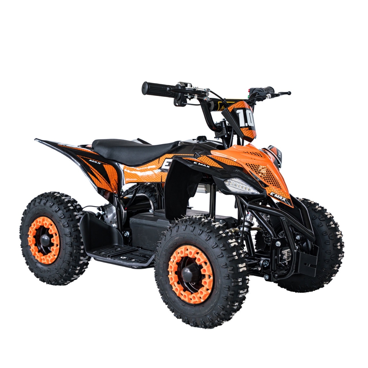 Kids Orange 48V 1000W Age 7-11 Battery Powered Quad Bike - Image 3